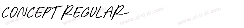 Concept Regular字体转换